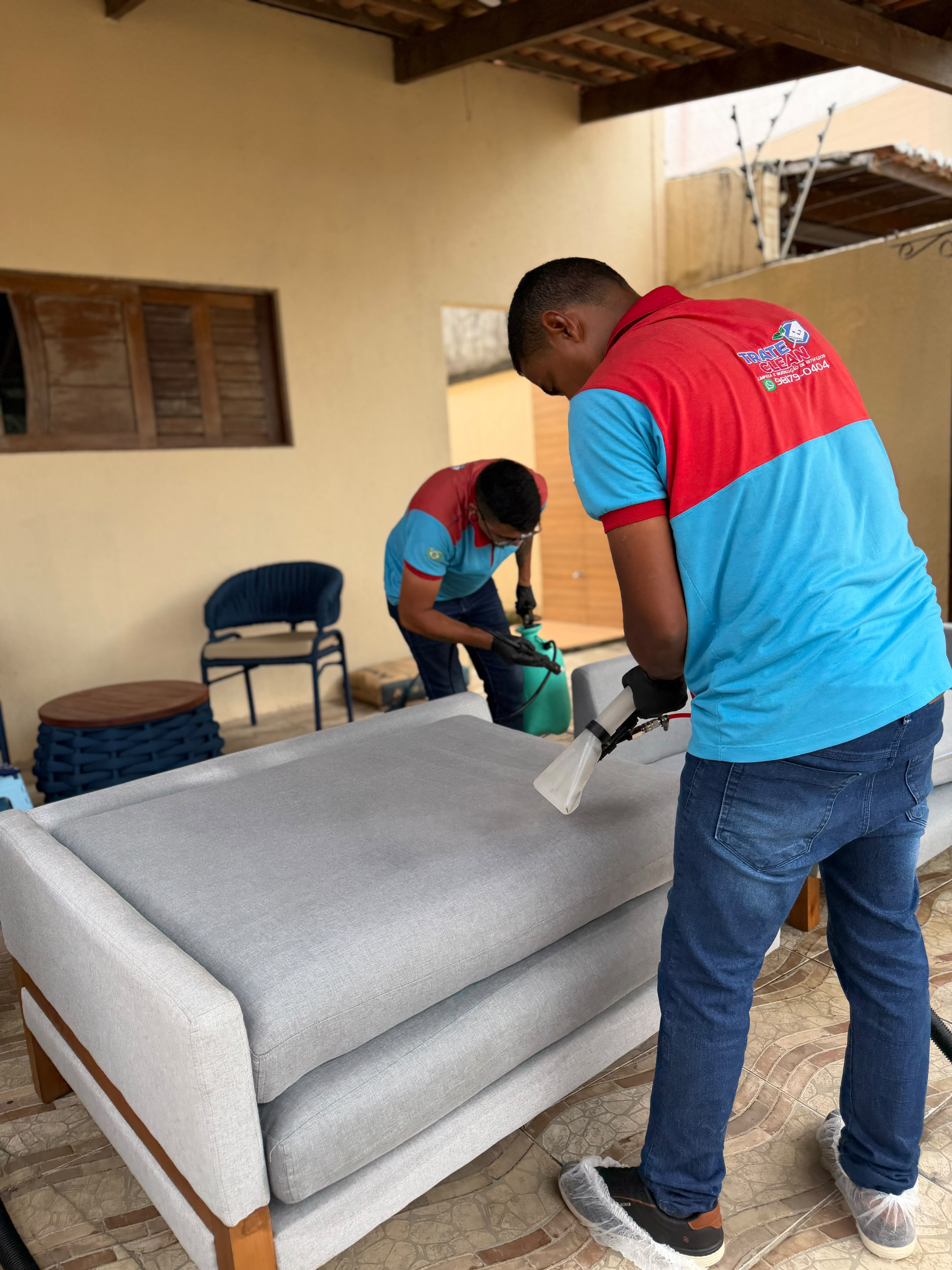 Higienização de estofados pela Trate Clean em Natal
